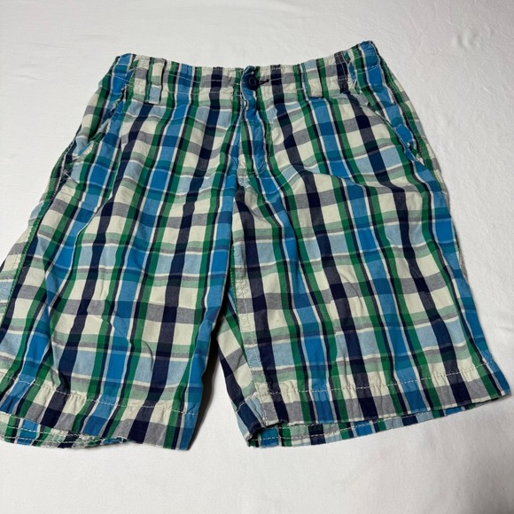 Lot of 2 Aeropostale A87 Shorts Beige Cargo & Blue Plaid Y2K Style Men's Size 29 - Picture 2 of 10